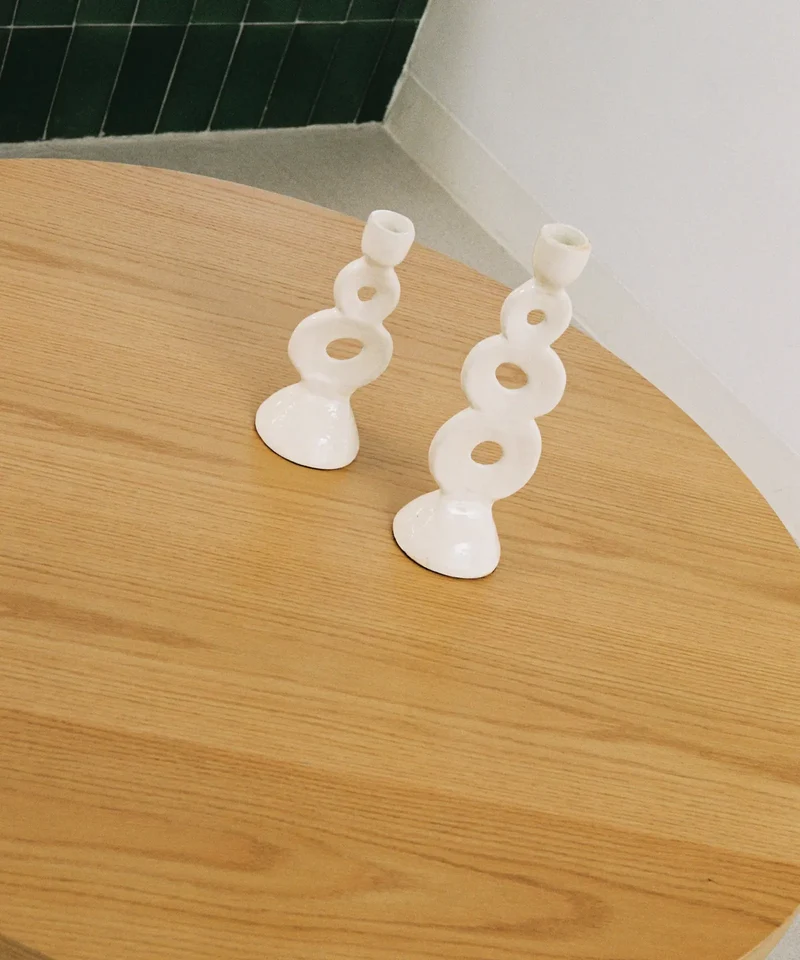Mesa de Centro Redonda en Madera Odette (80 cm)