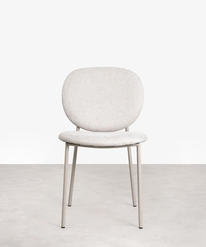 Silla de Comedor en Tela y Metal Maruchi