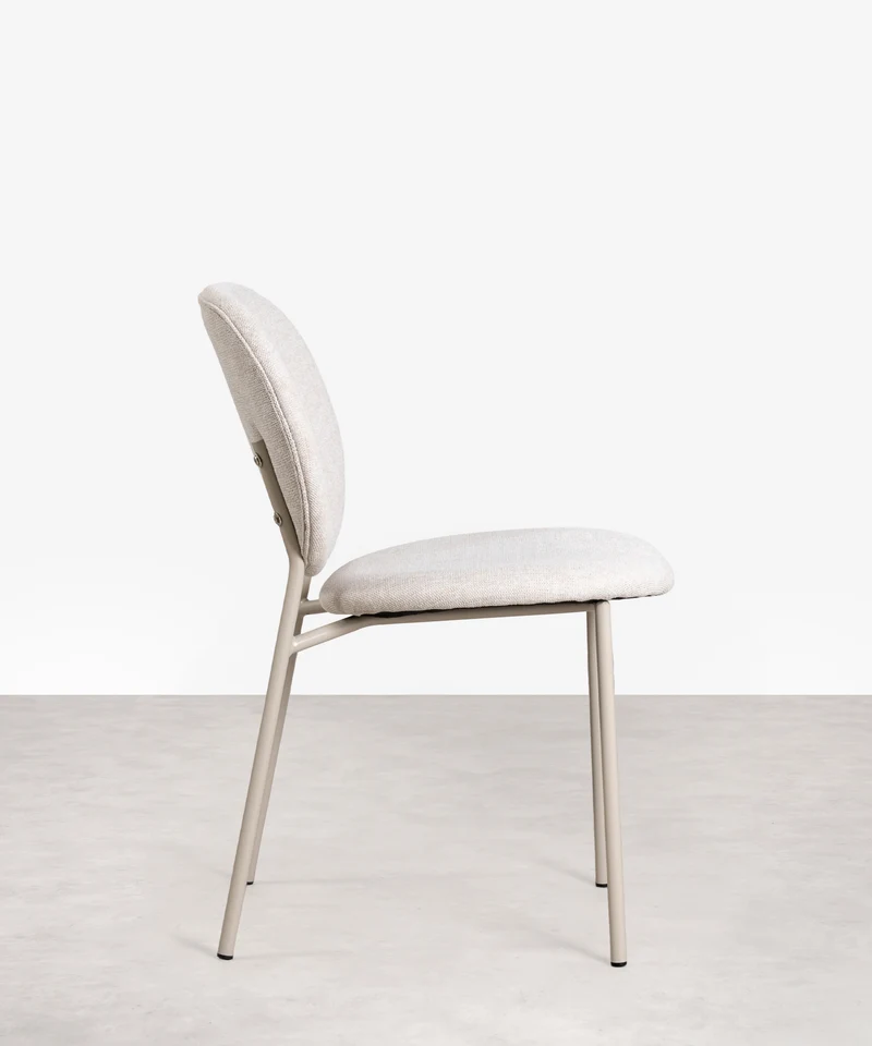 Silla de Comedor en Tela y Metal Maruchi