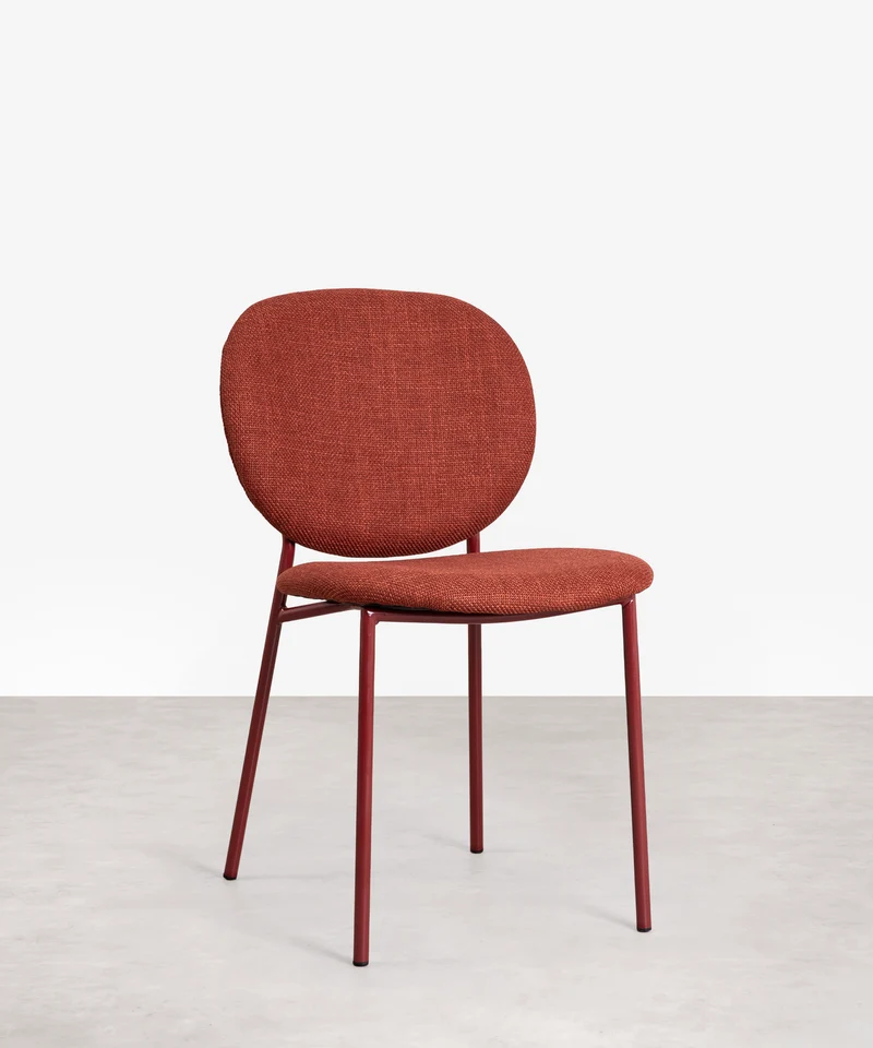 Silla de Comedor en Tela y Metal Maruchi