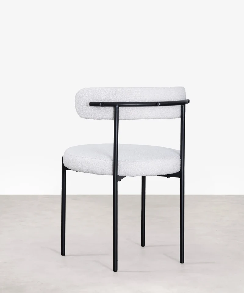 Silla de Comedor en Tela y Metal Alexia