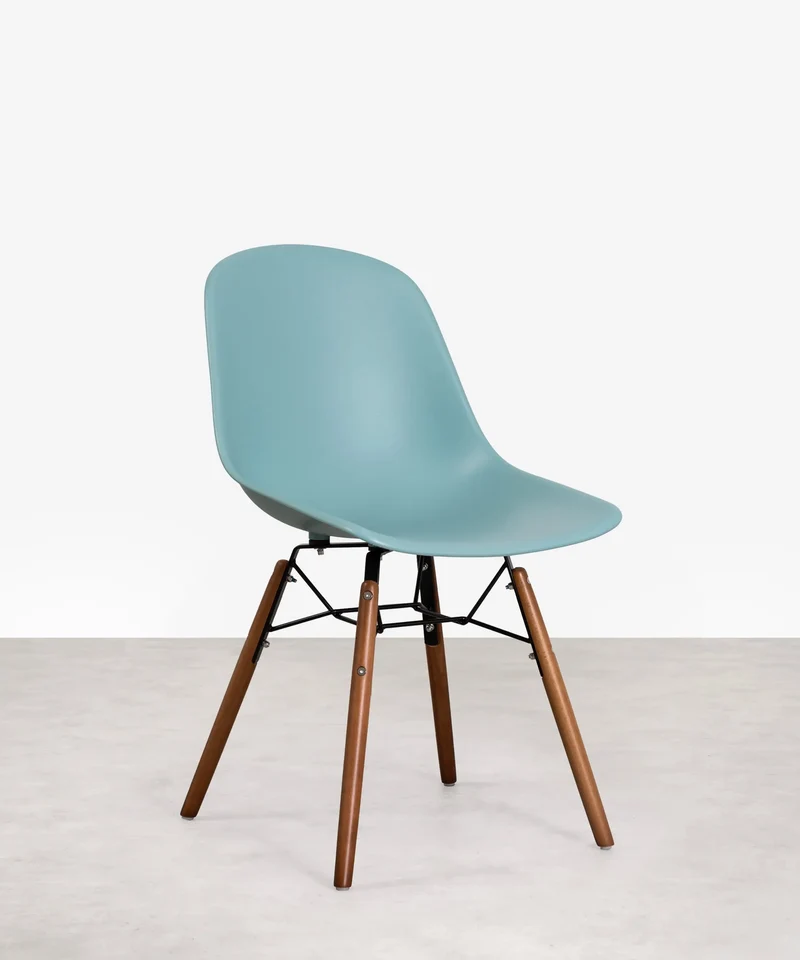 Silla de Polipropileno y Madera Elon