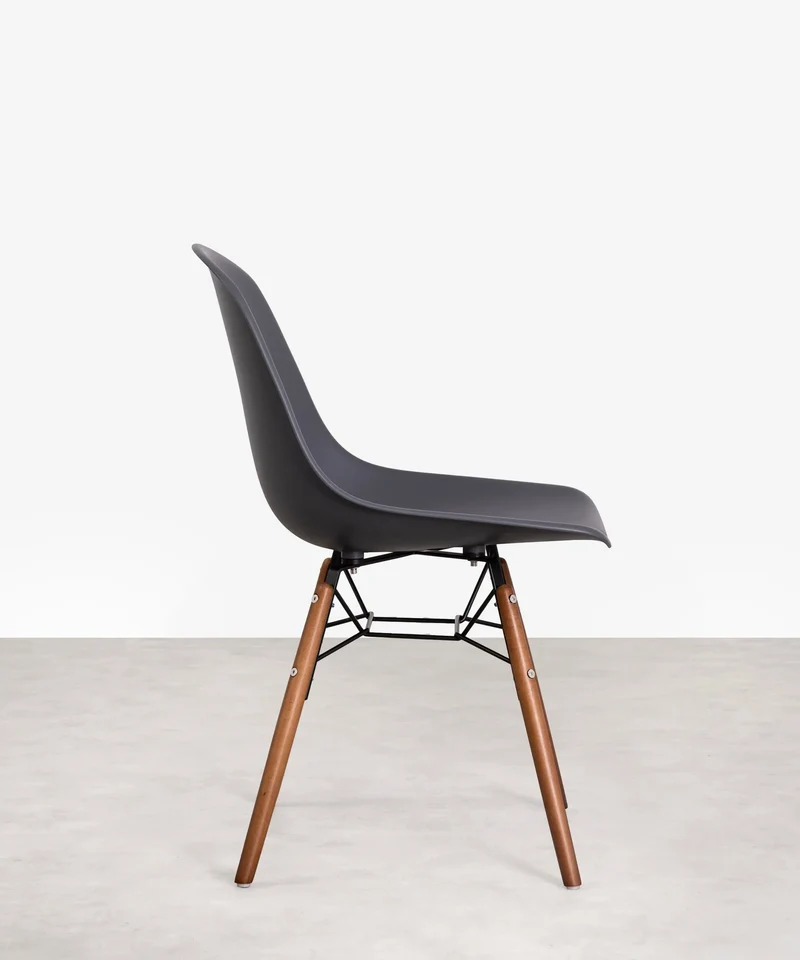 Silla de Polipropileno y Madera Elon