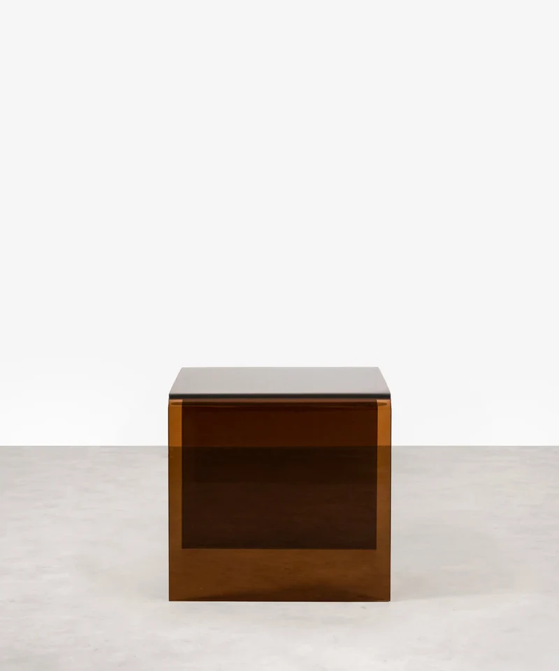 Mesa de Cristal Templado Jolene (63x50 cm)