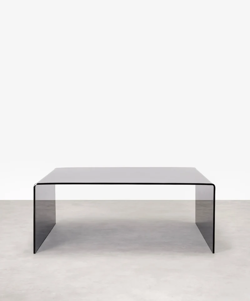 Mesa de Centro Cuadrada de Cristal Templado Burano (100x100 cm)