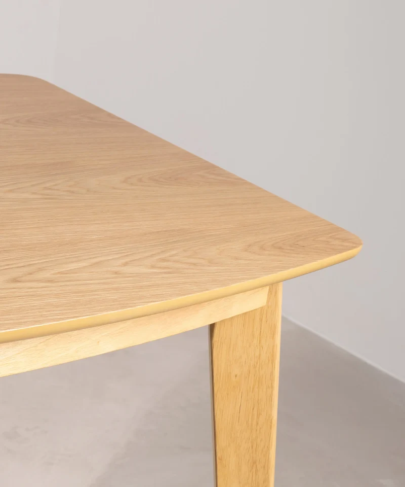 Mesa de Comedor Rectangular Extensible en Madera Tina (150-200 x 90 cm)