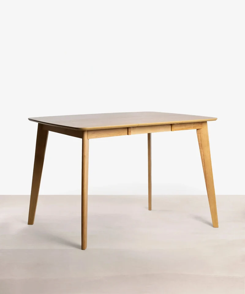 Mesa de Comedor Cuadrada en Madera Extensible Livia (90-130 x 90 cm)