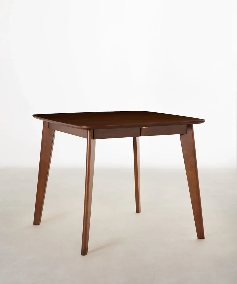 Mesa de Comedor Cuadrada en Madera Extensible Livia (90-130 x 90 cm)