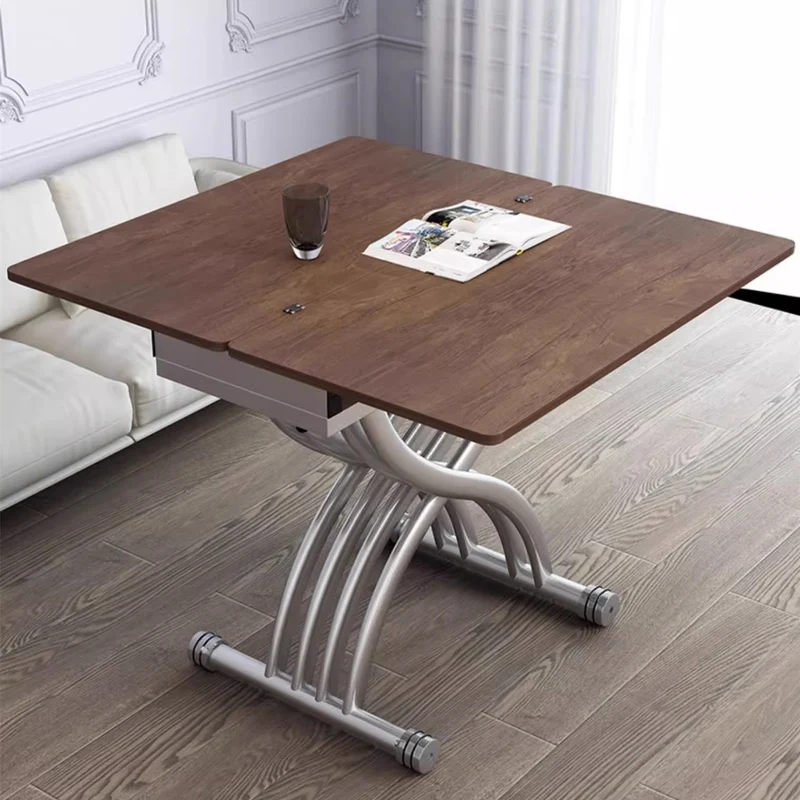 Table basse élévatrice multifonction avec tiroirs