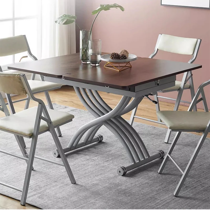 Table basse élévatrice multifonction avec tiroirs