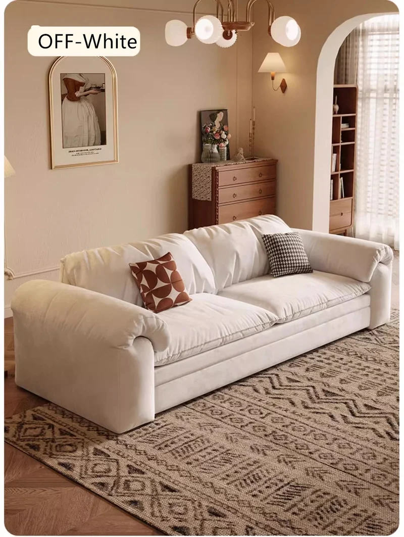 Canapé-lit multifonctionnel en tissu mat avec rangement en dessous