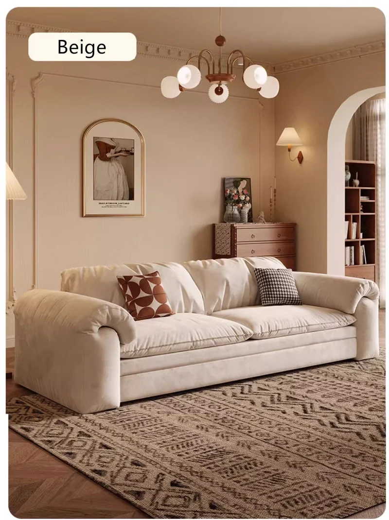 Canapé-lit multifonctionnel en tissu mat avec rangement en dessous