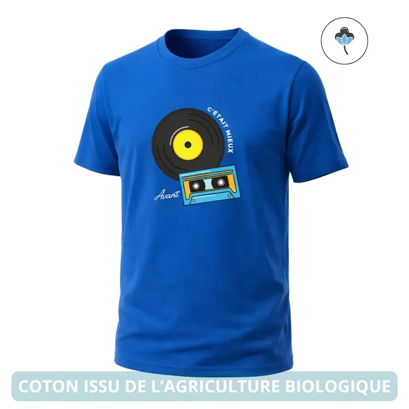 T-shirt Homme bleu roi | C'était mieux avant