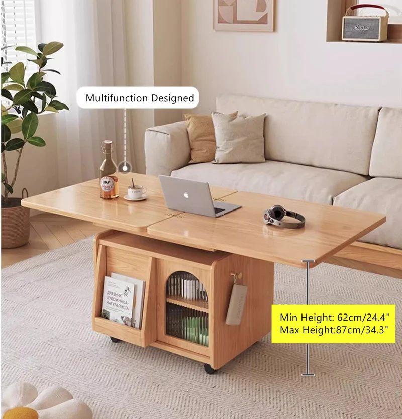 Table basse mobile et relevable