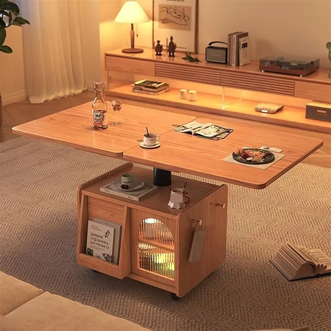 Table basse mobile et relevable