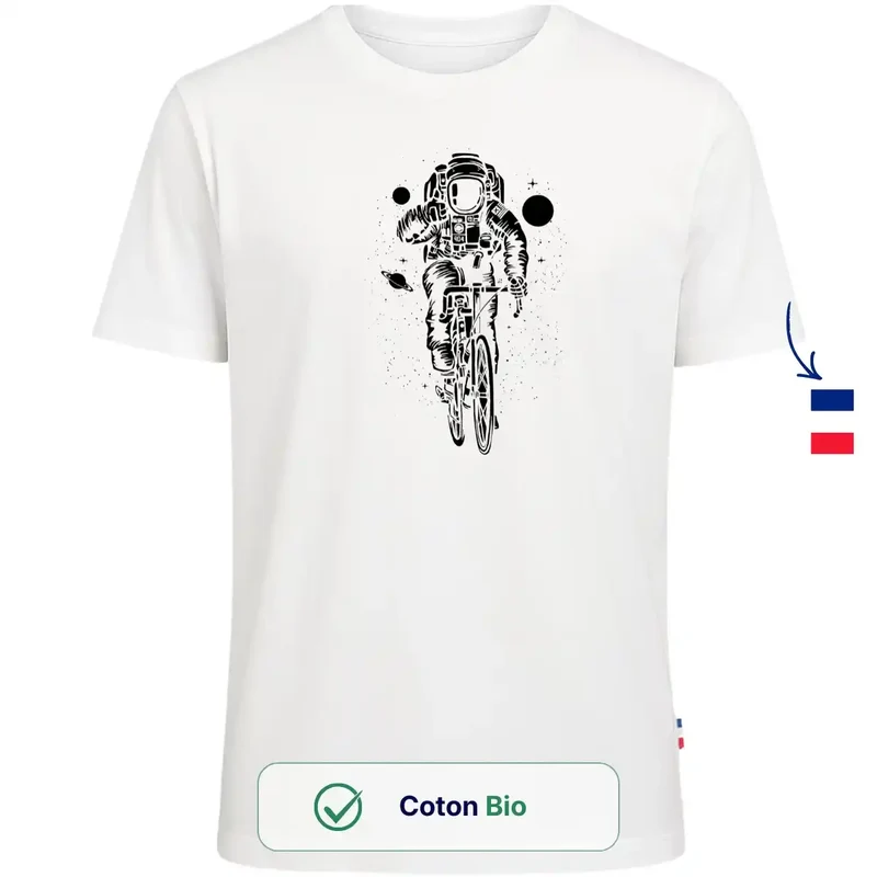 T Shirt Homme Blanc | Astronaute