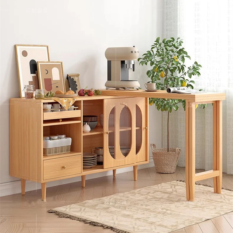 Table à manger extensible et pliable avec buffet
