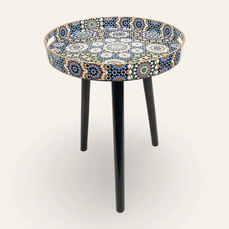 Table basse d'appoint marocaine Al-Andalus