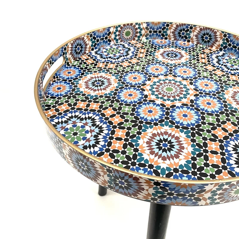 Table basse d'appoint marocaine Al-Andalus