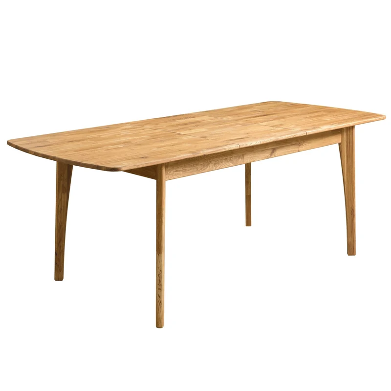 Table à manger extensible en bois massif de chêne Monty - NordicStory