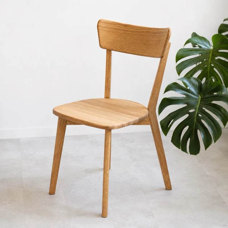 Chaise de salle à manger en bois massif de chêne Diana – Lot de 2 ou 4 chaises - NordicStory