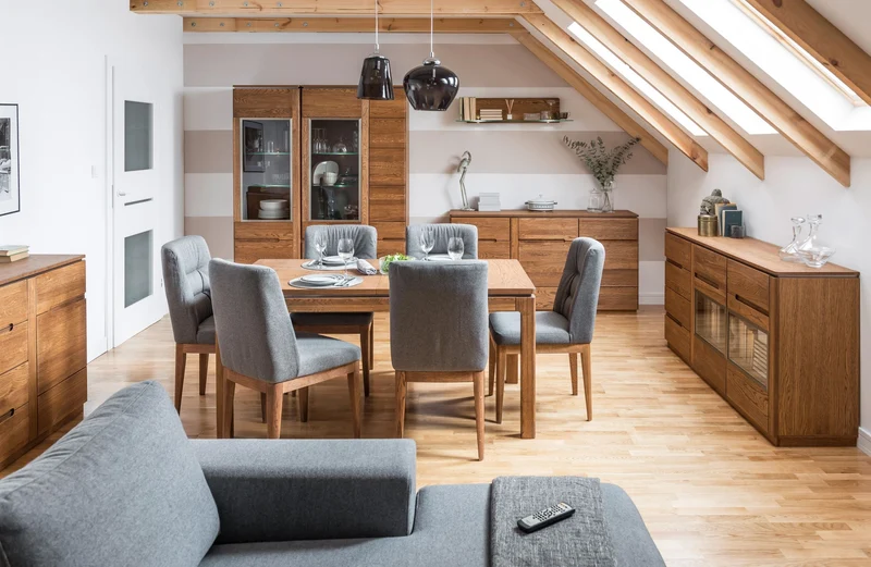 Vitrine en bois de chêne Monténégro 12 - LoftStory