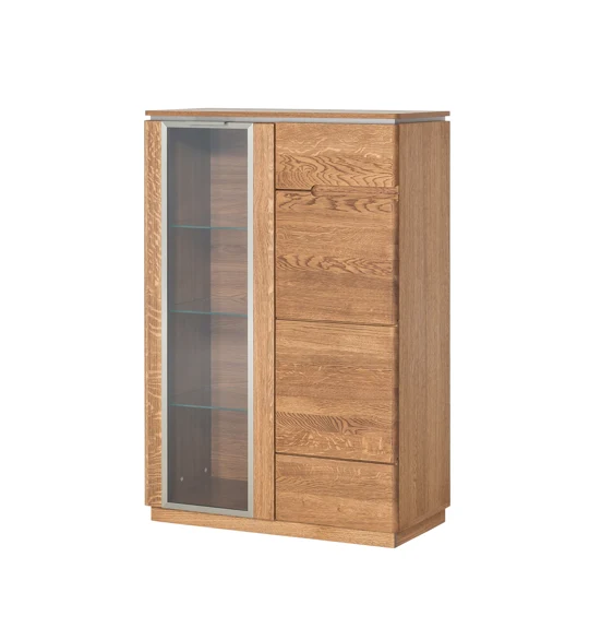 Vitrine en bois de chêne Monténégro 15 - LoftStory