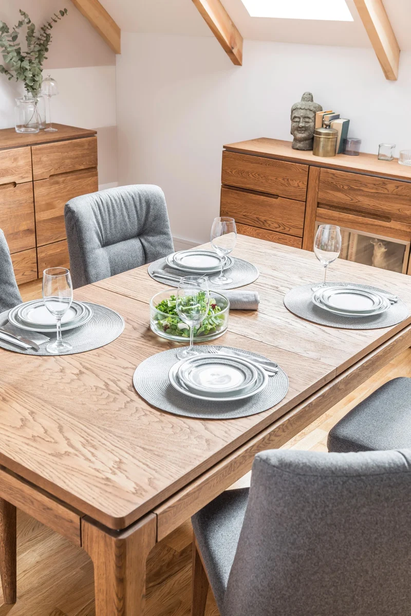 Table à manger extensible en bois de chêne Monténégro 40 - LoftStory