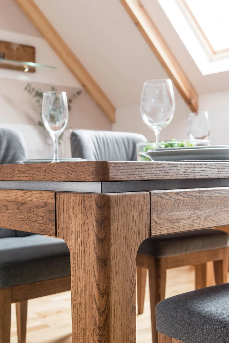 Table à manger extensible en bois de chêne Monténégro 40 - LoftStory