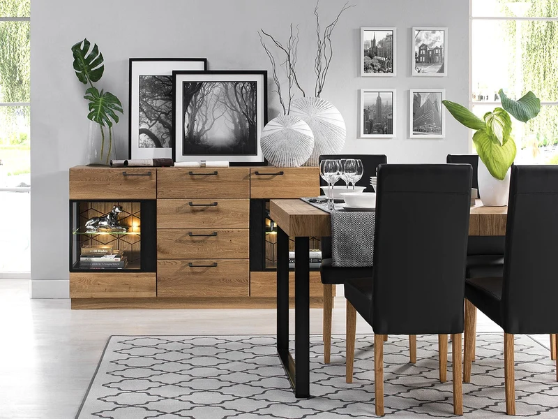 Buffet en bois de chêne Mozaik 47 - LoftStory