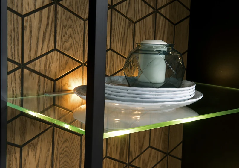 Vitrine en bois de chêne Mozaik 10 - LoftStory