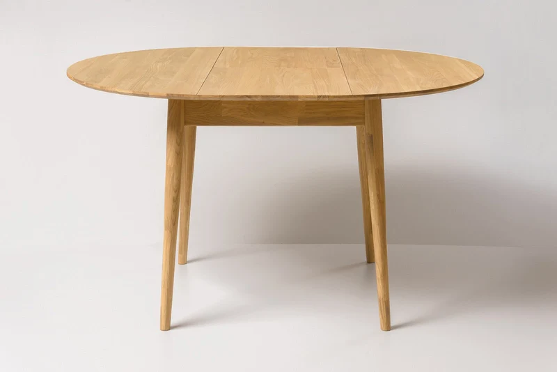 Table à manger ronde extensible en chêne massif Escandi 6 - NordicStory