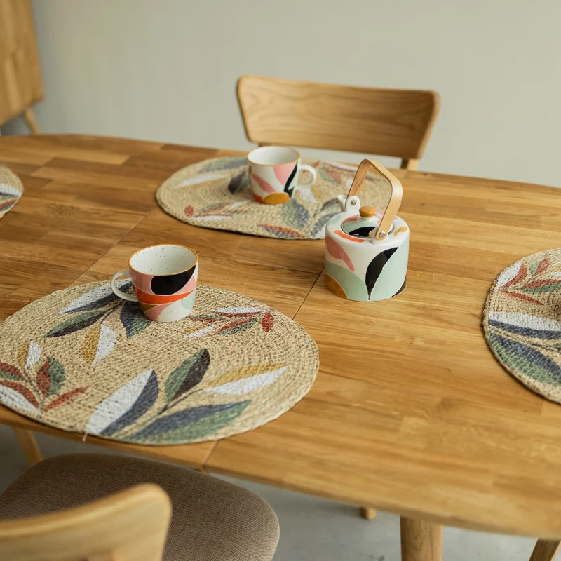 Table à manger ovale extensible en chêne massif Escandi 2 - NordicStory