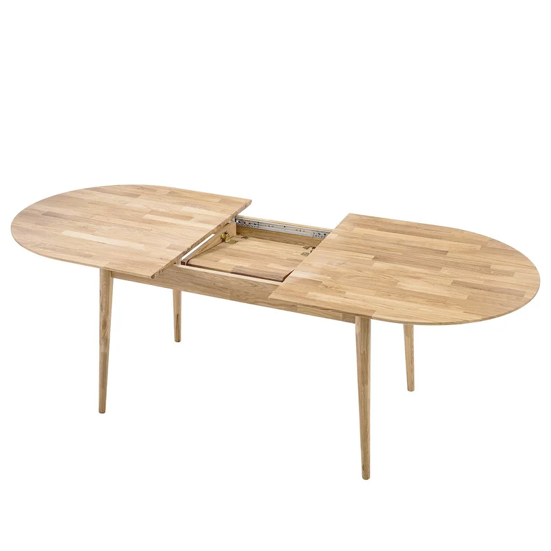 Table à manger ovale extensible en chêne massif Escandi 2 - NordicStory