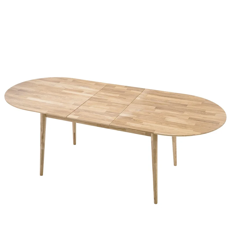 Table à manger ovale extensible en chêne massif Escandi 2 - NordicStory