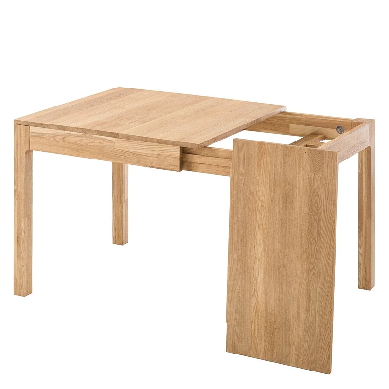 Table à manger extensible en bois massif de chêne Marsi - NordicStory