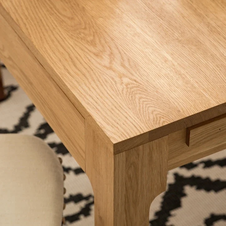 Table à manger extensible en bois massif de chêne Marsi - NordicStory