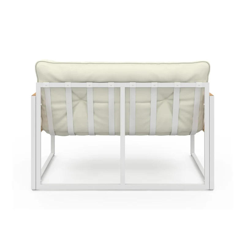 Salon de jardin 4 places Ozea blanc