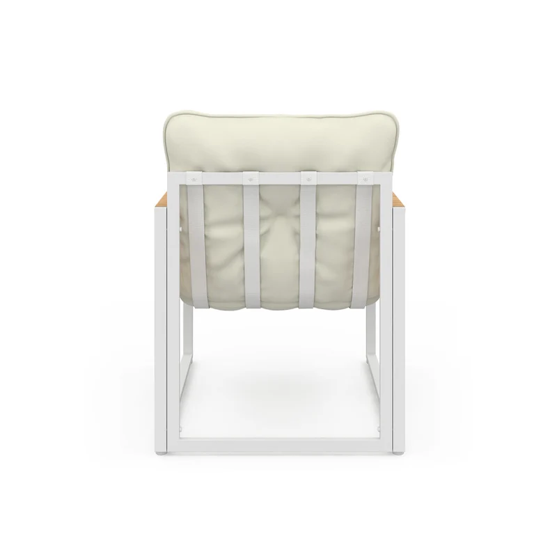 Salon de jardin 4 places Ozea blanc