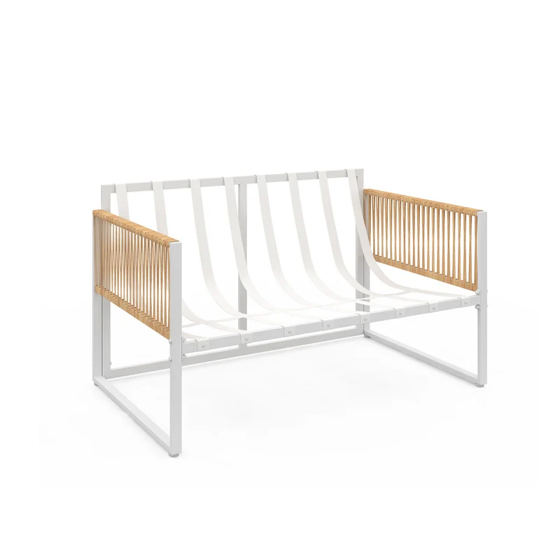 Salon de jardin 4 places Ozea blanc