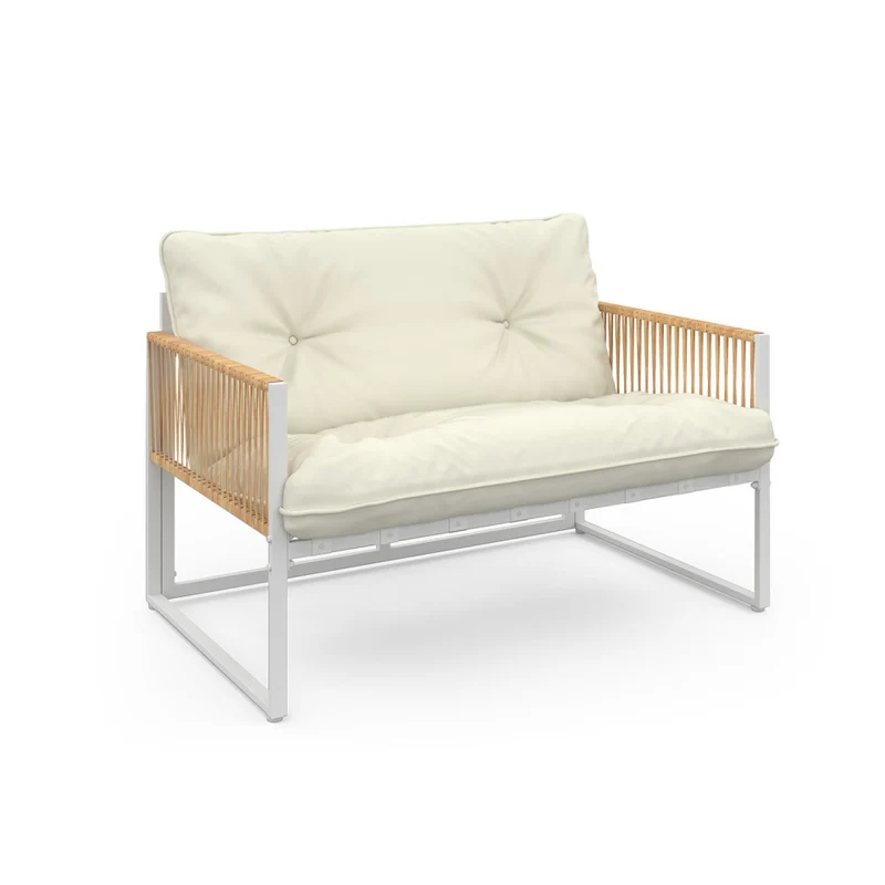 Salon de jardin 4 places Ozea blanc