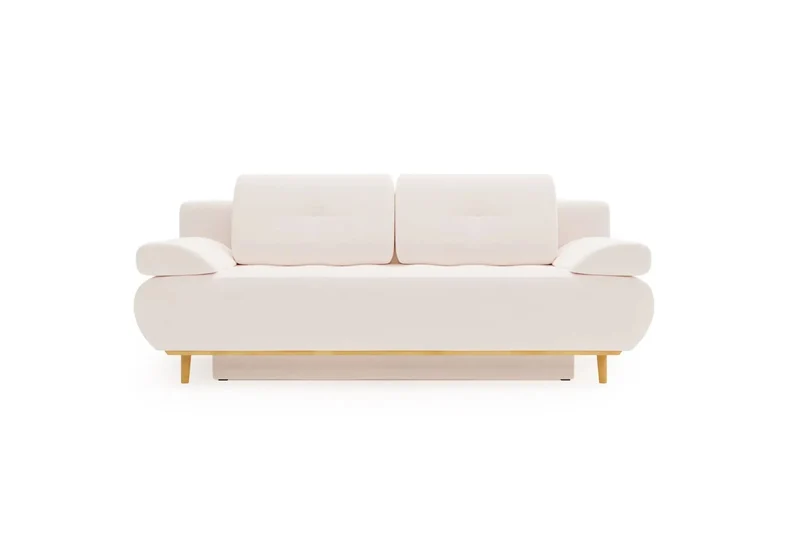 Canapé velours CASANOVA Amaro beige
