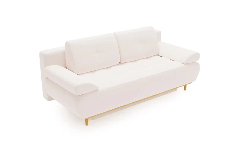 Canapé velours CASANOVA Amaro beige