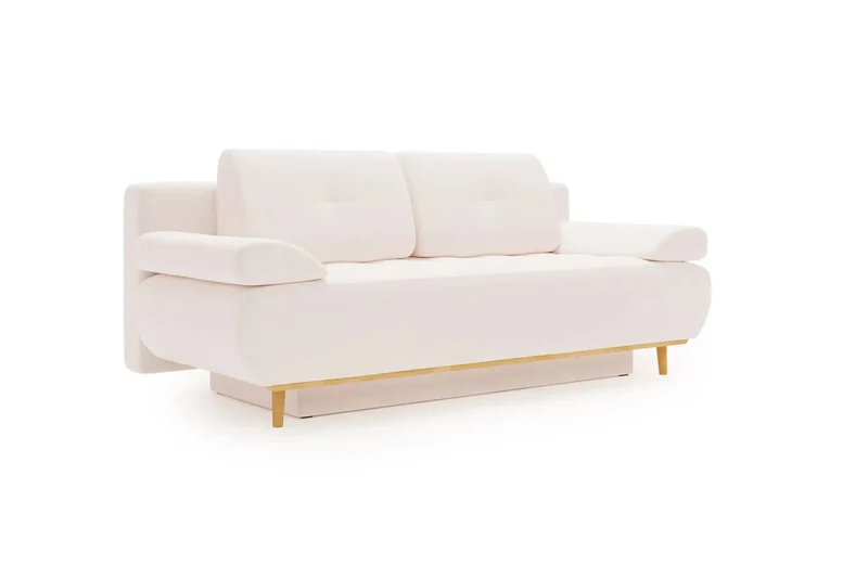 Canapé velours CASANOVA Amaro beige