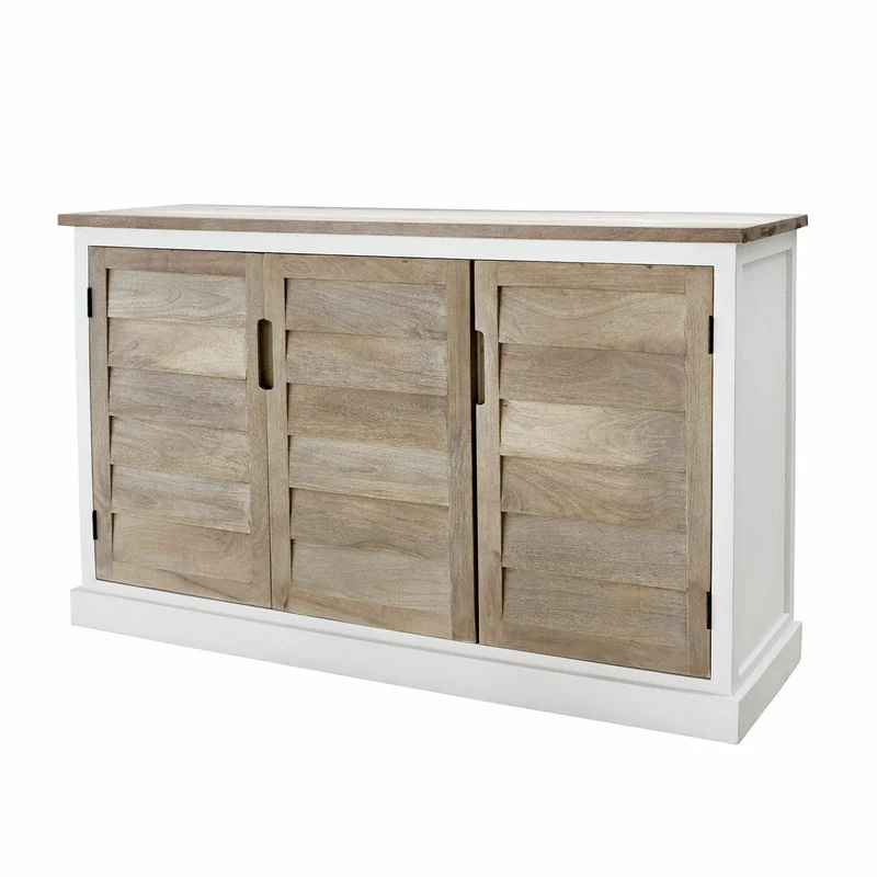 Buffet bas LOBERON Frapelle en bois de manguier