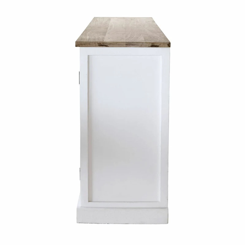 Buffet bas LOBERON Frapelle en bois de manguier