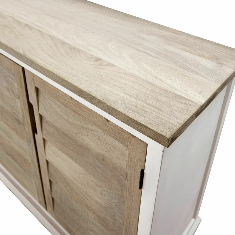 Buffet bas LOBERON Frapelle en bois de manguier
