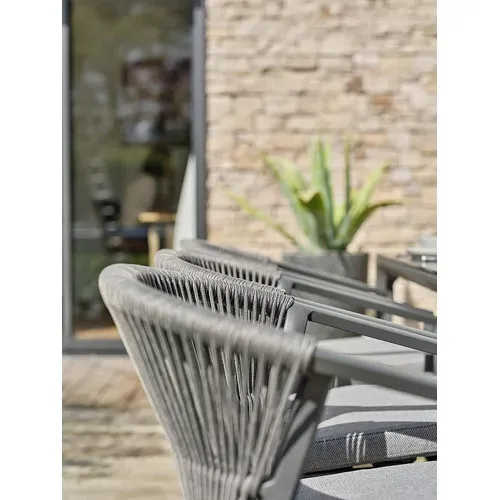 Lot de 2 fauteuils de jardin Remarquable Gambi gris anthracite