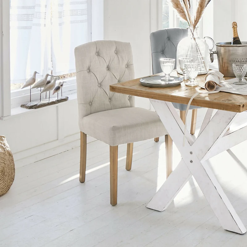 Chaise LOBERON Fulden tissu lin