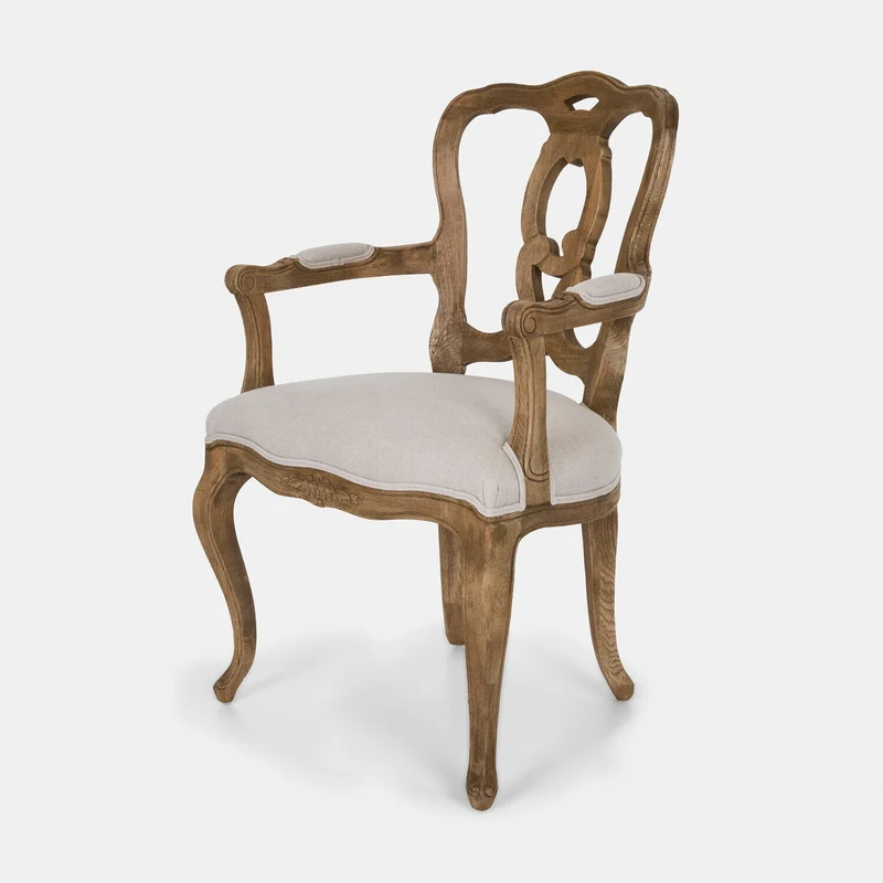 Chaise de salle à manger LOBERON Ladorée en bois de chêne